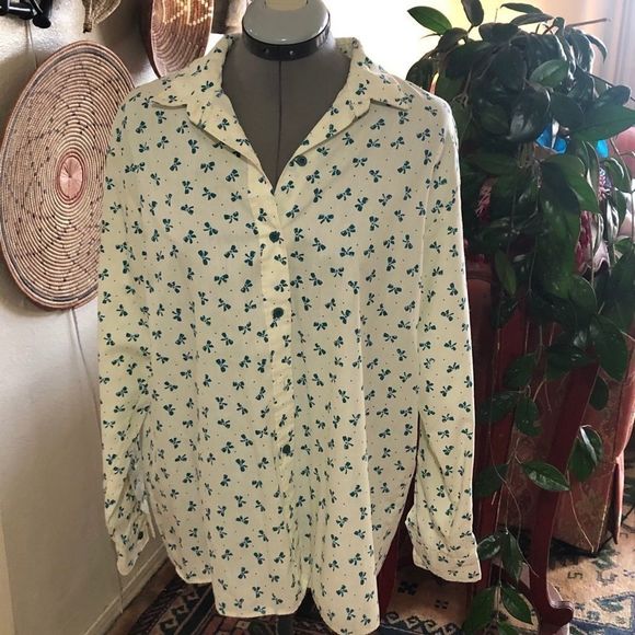 Vintage Button Down Top - Picture 1 of 6